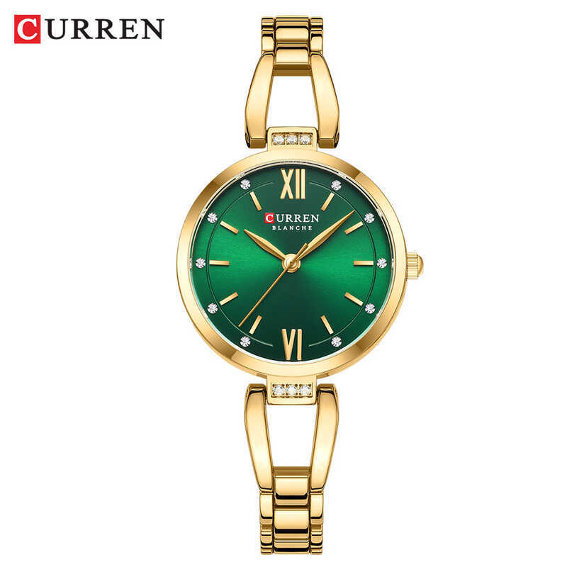 CURREN CURREN 9092 Vòng tay thép mặt số nhỏ dành cho nữ có đồng hồ Đồng hồ thạch anh nữ đơn giản chố