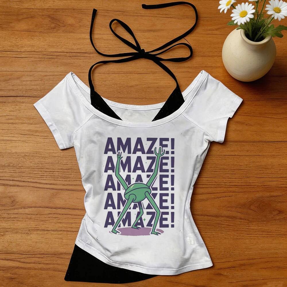 Dự án Hail Mary crop top shoujo bữa tiệc gothic cutecore nhật bản y2k top tees y2k giải phóng mặt bằ
