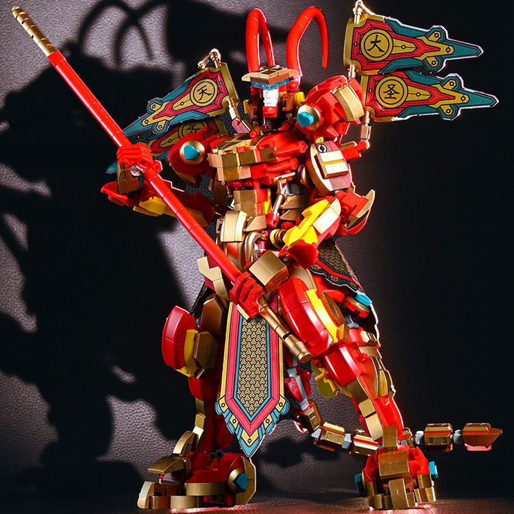 [ Siêu Tiết kiệm] [Hàng có sẵn/Ảnh thật] Đồ lắp ráp Sun Wukong Little Hero Series Monkey King Mecha