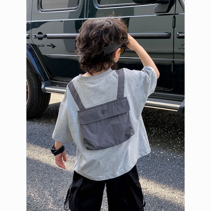 Pure Cotton Boys T-shirt Short-sleeved Boy Handsome Boy Baby Children's Clothing Fashion Top