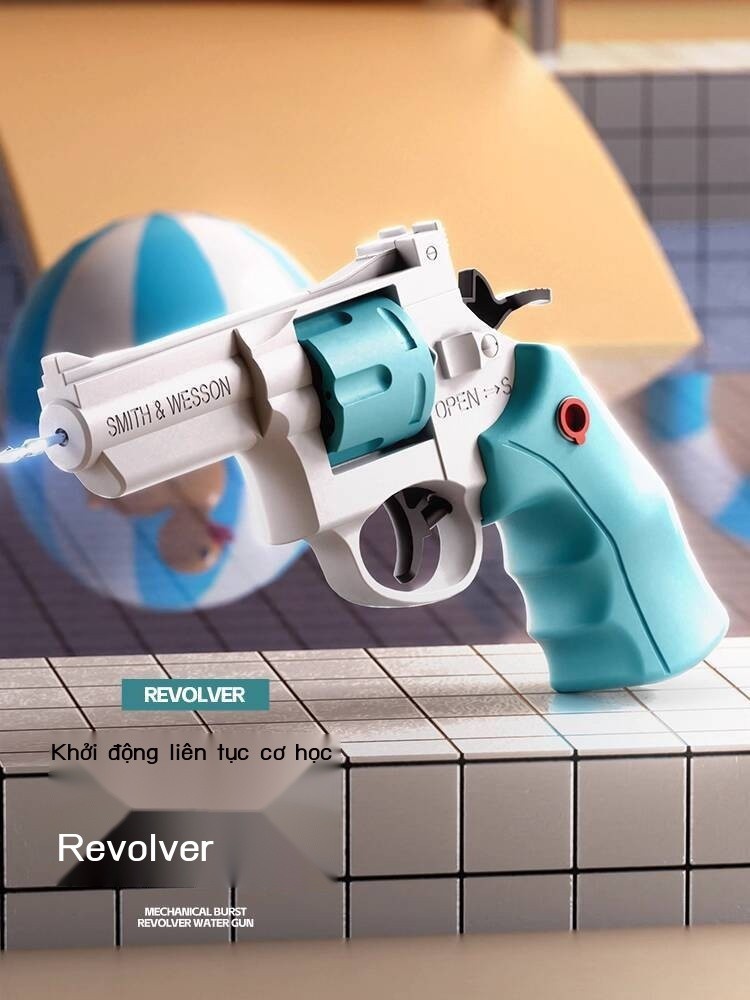 [Ảnh thật/Video] Súng nhỏ Revolver mới, đồ chơi trẻ em, phun Glock, súng nước nổi tiếng trên mạng,