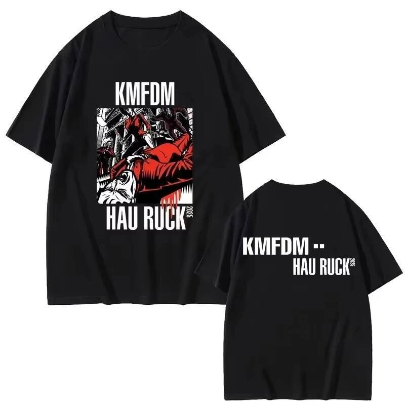 2026 Ban Nhạc Rock Kmfdm Tour 97 Họa Tiết In Áo Thun Mùa Hè Nam Nữ Vintage Gothic Punk Dạo Phố