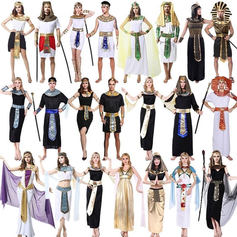 Halloween Costume Egyptian Pharaoh Clothes COS Dance Ancient Rome Adult Female Nile Prince Performa