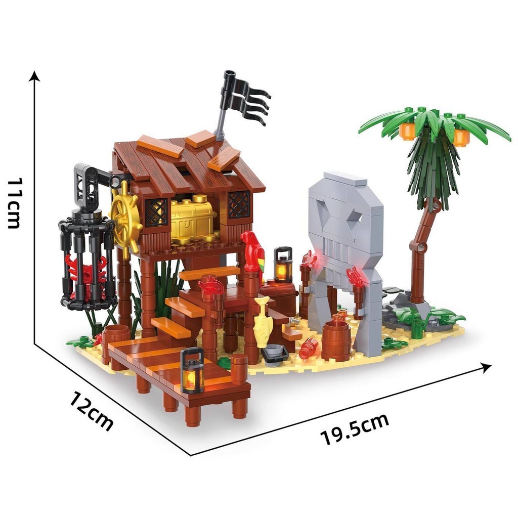 [Hàng có sẵn/Ảnh thật] [Siêu Hot]  Đồ chơi xếp hình ZheGao Mini Bricks Cướp vùng biển Caribbean, tì