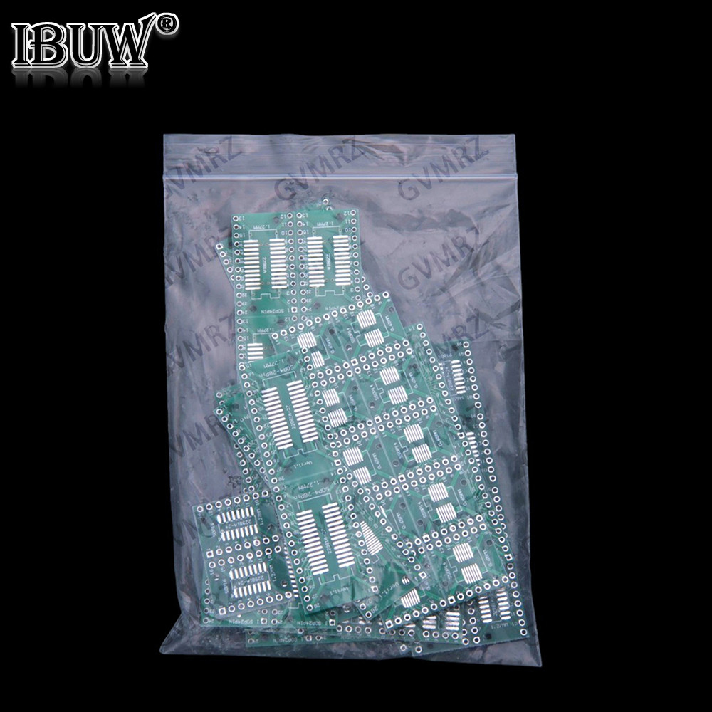 70 Chiếc 7Values IC adapter Board Mỗi 10 Chiếc 8 10 14 16 20 24 28 SMT Sang DIP Qua Lỗ