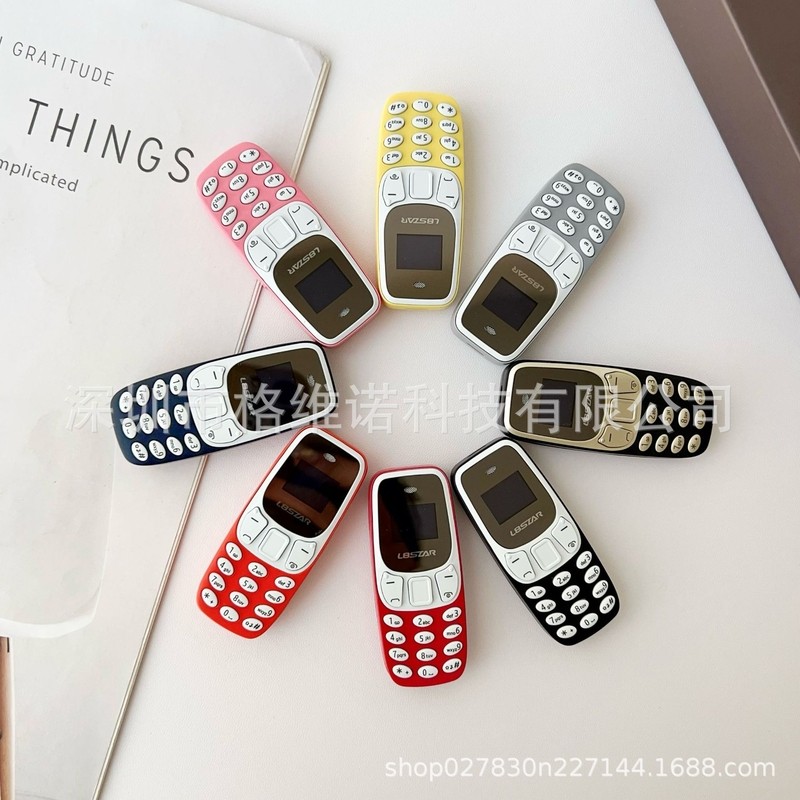 L8star BM10 Ngoại Thương Mini Thẳng Điện Thoại Di Động Bluetooth Player Sinh Viên Nút Thẻ Kép Máy