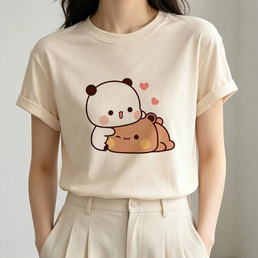 Bubu Dudu Áo Thun Cô Gái Ngộ nghĩnh dollette baddie Mùa Hè Manga Áo Thun Nhật Bản grunge Manga cutec