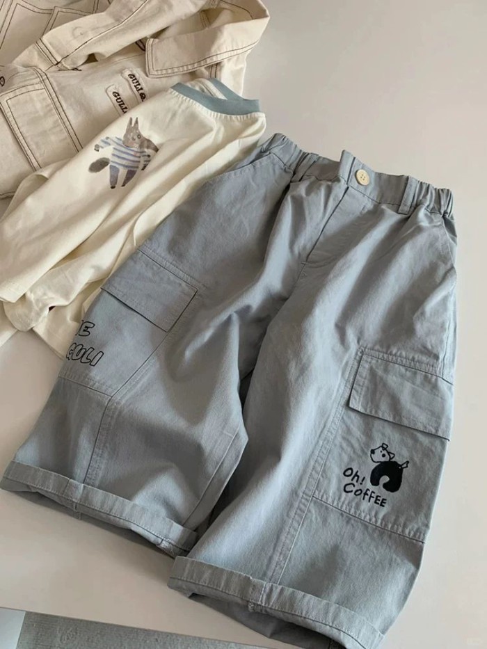 Korean Children's Clothing, Boys' Spring Pants, Fashionable And Handsome Overalls, Children's