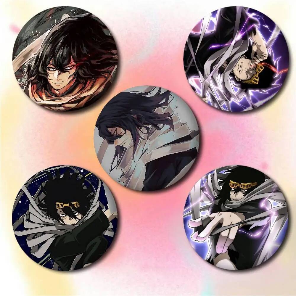 Anime Shouta Aizawa Huy Hiệu Sáng Tạo Tinplate Mềm Nút Chân Động Vật Biểu Tượng Thổ Cẩm Ve Áo Ba Lô 