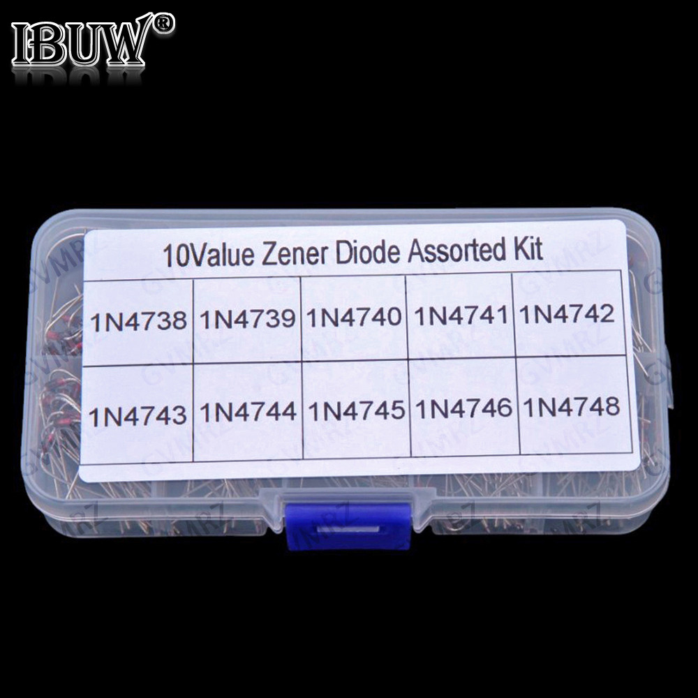 10Value Zener Diode Các Loại Bộ 1N4738 1N4739 1N4740 1N4741 1N4742 1N4743 N4744 1N4745 1N4746 1N4748