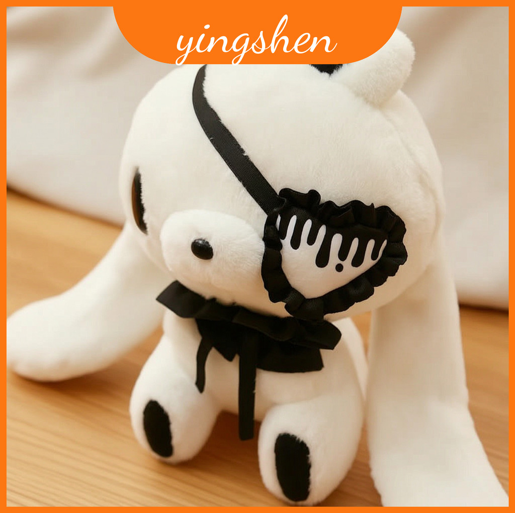 Miếng dán mắt Bunny Gothic Gloomy Hình sang trọng có phụ kiện treo cho trẻ em Thanh thiếu niên và