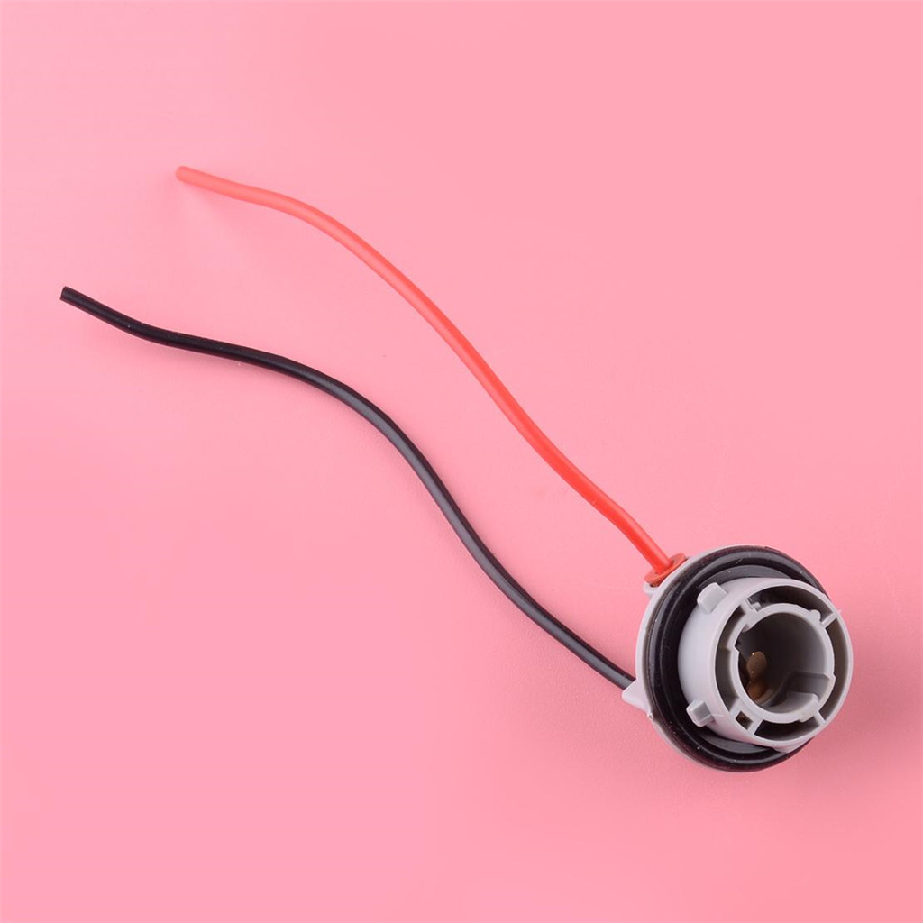 1156 7506 1156A BA15S Bóng Đèn Bật Đèn Tín Hiệu Nữ Ổ Cắm Dây Dây Cắm Adapter