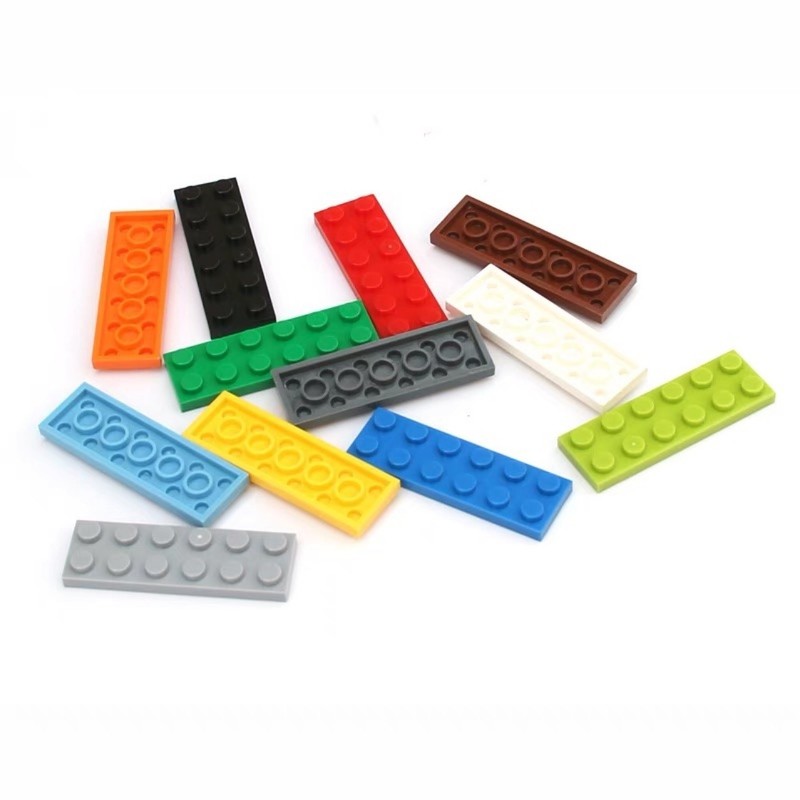 Một Kilogram 598 Hạt Tương Thích Lego 3795 Khối Xây Dựng Hạt Nhỏ Phần Cơ Bản Gạch Thấp Tấm Mỏng 2x6 
