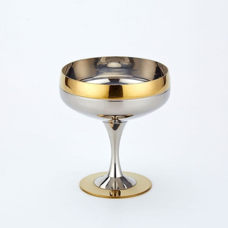 Thép không gỉ 304 Martini Glass Margarita Glass Bar Cocktail Glass Ice Cream Glass Glass Sparkling W