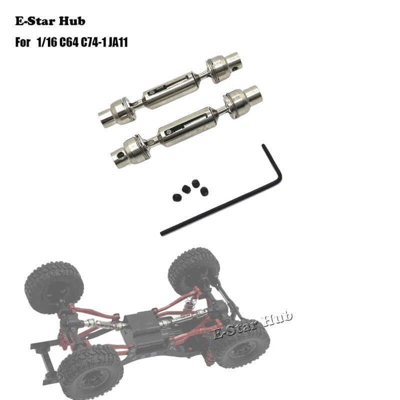 Trục truyền động trước và sau cho WPL 1 / 16 C64 C74-1 JA11 RC Xe nâng cấp kim loại OP Phụ kiện Phần