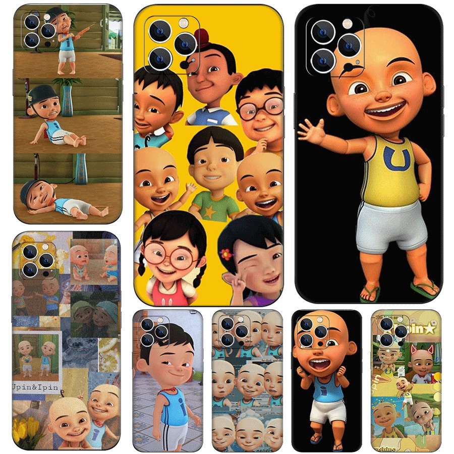 IPhone XS Max 11 12 13 Pro Max Mini Khả năng tương thích Ốp điện thoại TPU Vỏ bảo vệ mềm Upin Ipin h