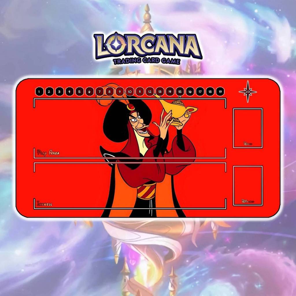 Playmat Jafar - TCG Lorcana Card Play Against Table Mat 350x600mm di chuột