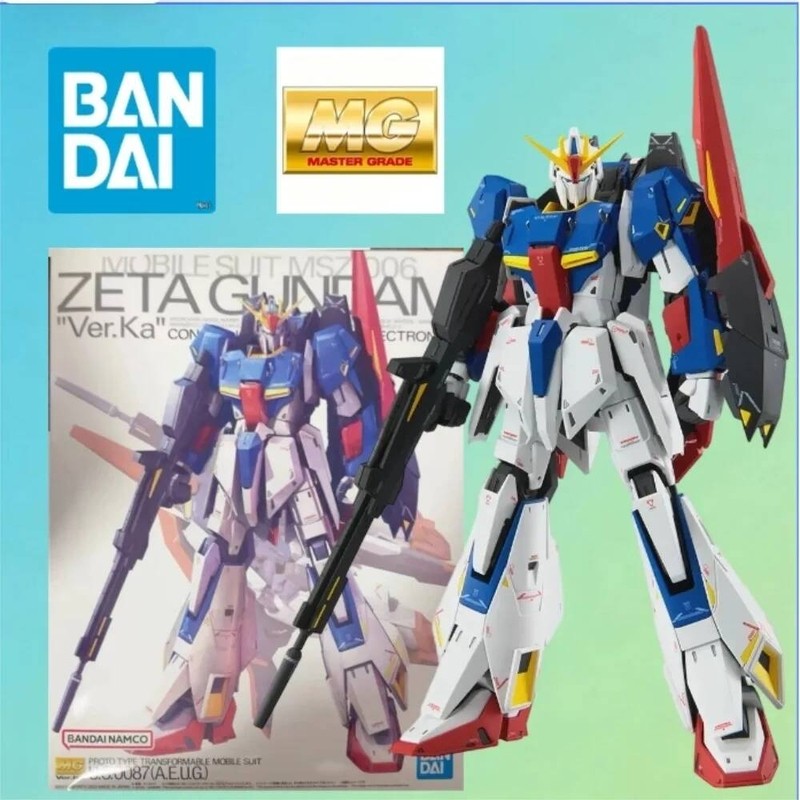 Bandai MG 1/100 MSZ-006 Zeta Gundam Ver.Ka Bộ Mô Lắp Ráp Biến Hình Đồ Chơi Sưu Tầm
