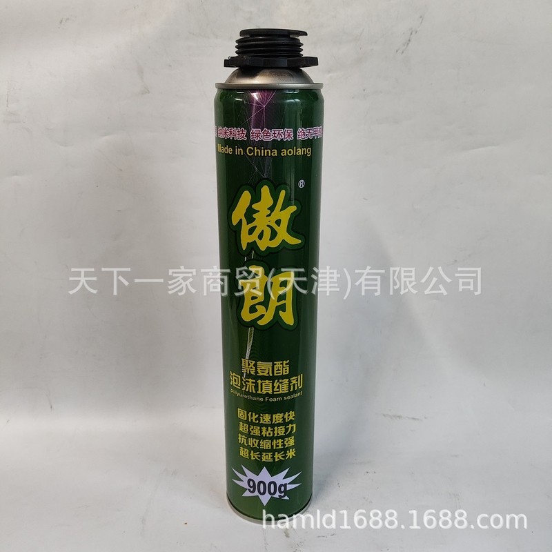 Keo tạo bọt Aolang Độ cứng mạnh Độ nhớt cao Chất tạo bọt khô nhanh Chất tạo bọt Polyurethane Keo dán