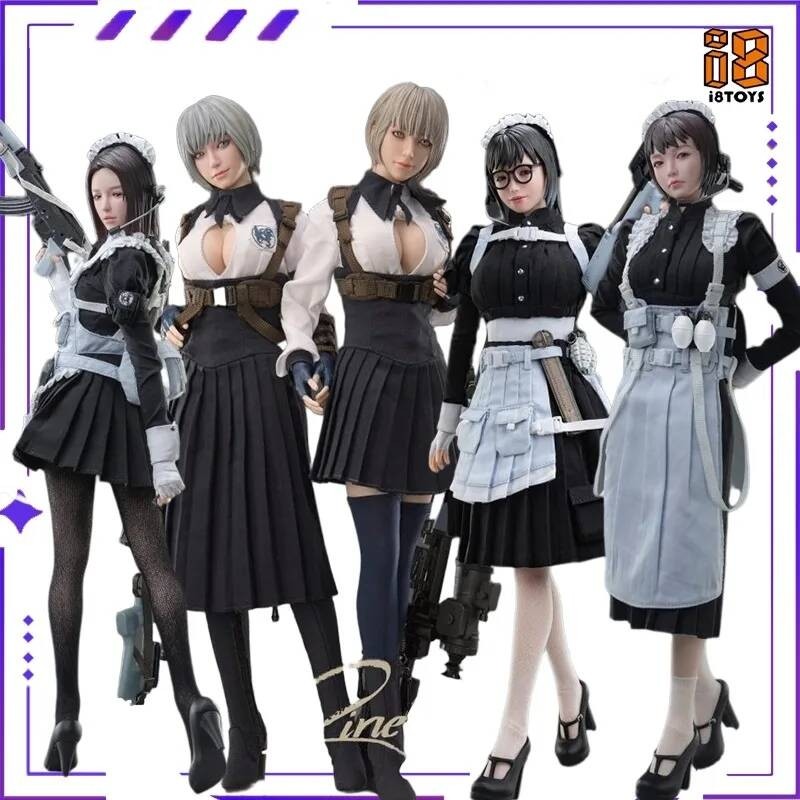 I8TOYS 1/6 Kerperos Maid Team Quiet Dog Mô Hình Búp Bê Silicone Phụ Kiện Đầu Tượng Trang Phục Quà Tặ