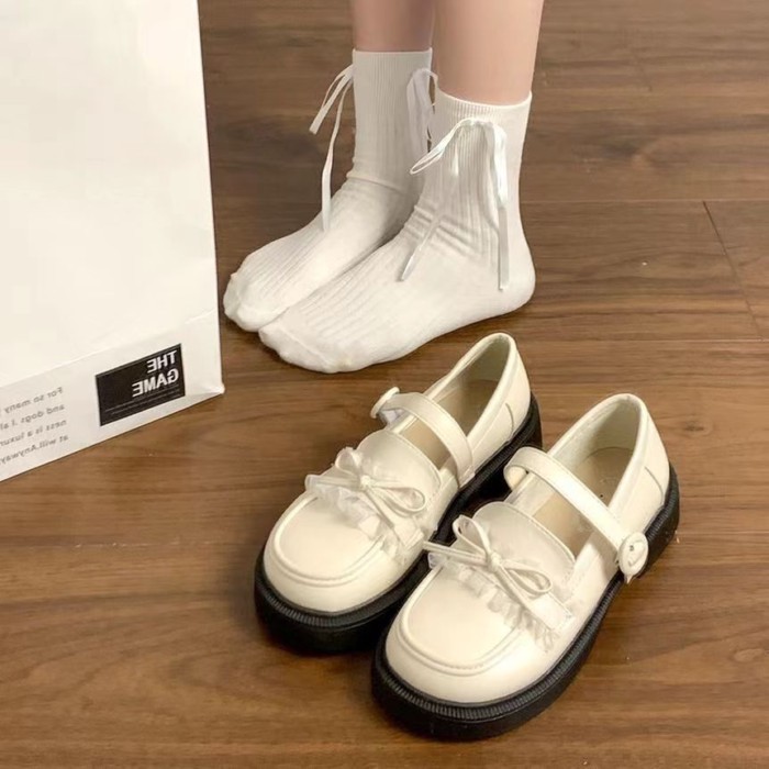 Mary Jane Small Leather Shoes For Women Spring New Soft Girl Lolita Jk Japanese Style Single