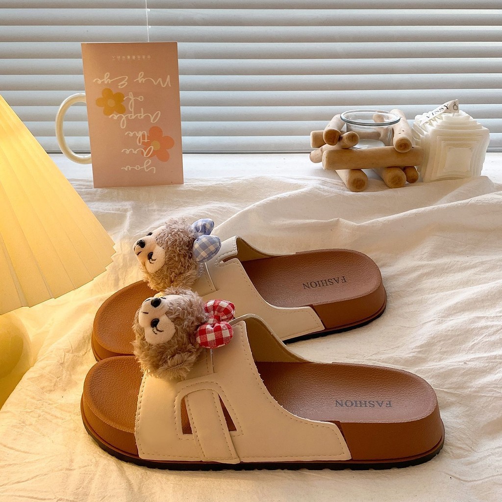 Dép đi ngoài nữ Dép hoạt hình thời trang tại nhà Dép đế mềm