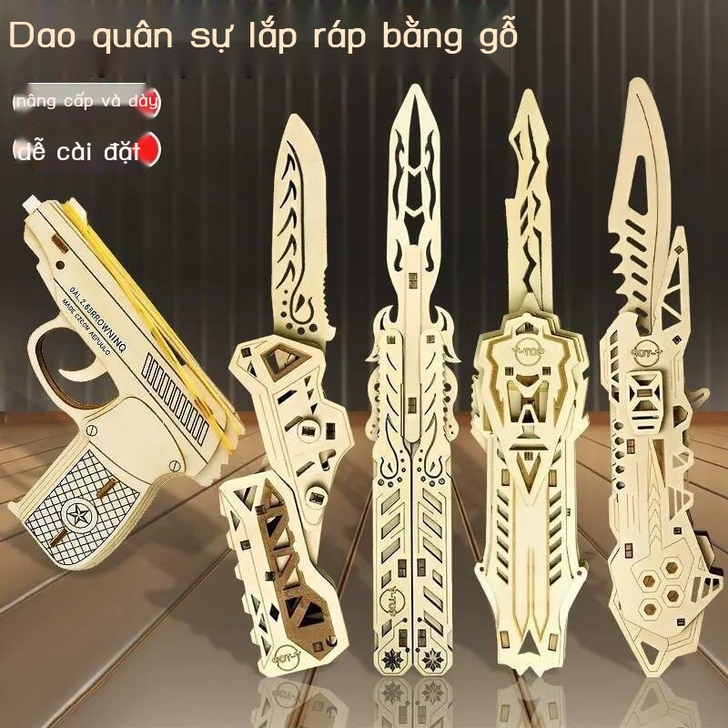 HOT- [ Ảnh thật ] Dao mô hình lắp ráp biến hình, DIY thủ công, đồ chơi nổi tiếng trên internet, khố