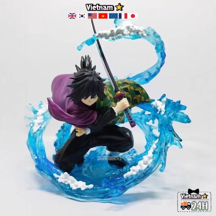 Anime Demon Slayer: Kimetsu no Yaiba Tanjiro ZERO món quà trang trí Tomioka Giyuu thở mô hình đóng
