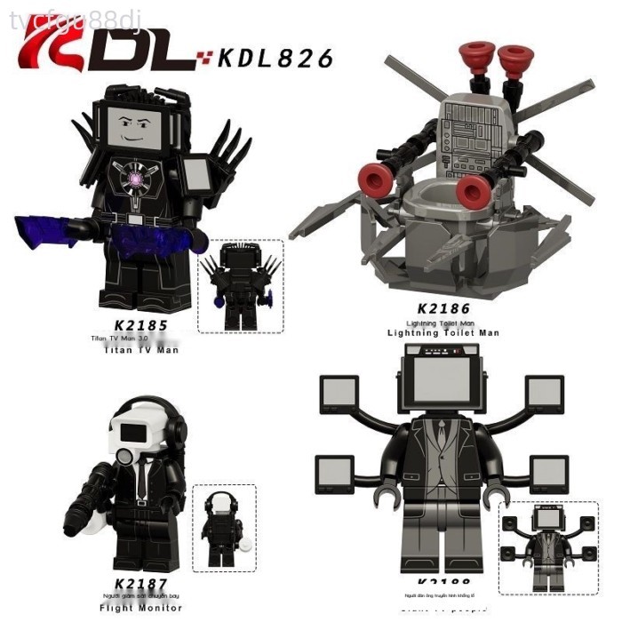 Tương thích với LEGO Titan Người khổng lồ TV Người đàn ông tia chớp Người đàn ông nhà vệ sinh Người