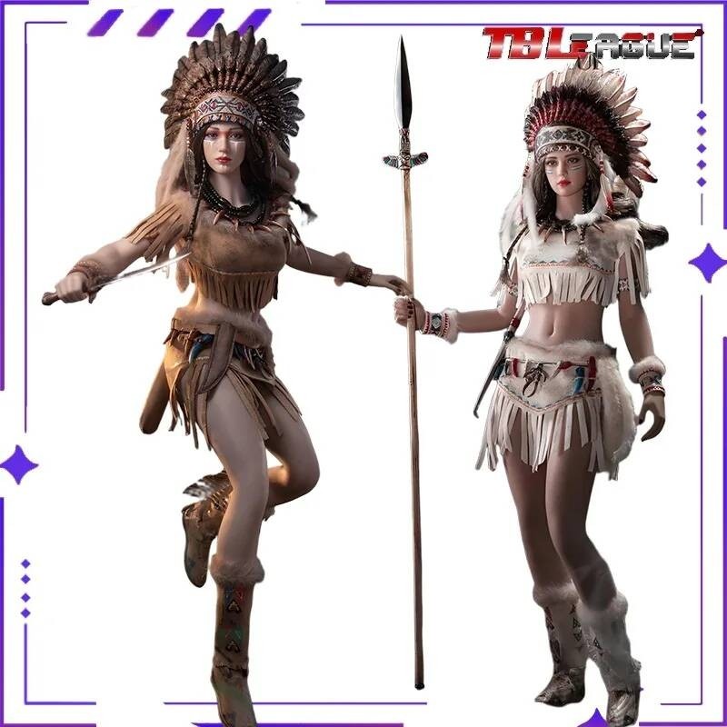 TBLEAGUE Mohican Hunting Set Phiên 1/6, Búp bê chiến binh nữ người Mỹ bản địa, Mô hình thủ công, Bộ 
