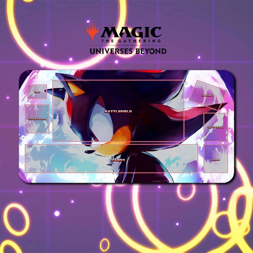 Playmat Shadow - MTG Magic The Gathering x Sonic The Hedgehog Trading Card Game Phụ kiện Thẻ GAME ch