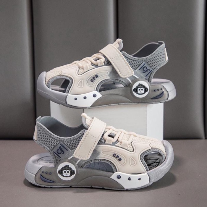 New Boys' Baotou Sports Sandals, Non-slip Soft Sole, Medium And Large Children's Sandals, Boy