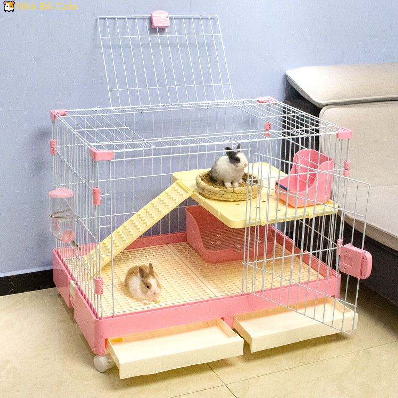 Trong kho Lồng thỏ cưng mới ngăn kéo hai lớp cho chuột lang, chuột lang, thỏ chinchilla, lồng thú cư