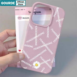  Gourmet PEACEMINUSONE và họa tiết hoa cúc Vỏ silicon mềm cao cấp chống sốc cho IPhone 11 12 13 14 15 16 Pro Max IP 7 8 Plus Iphon X XS XR Xs Max Vỏ điện thoại 