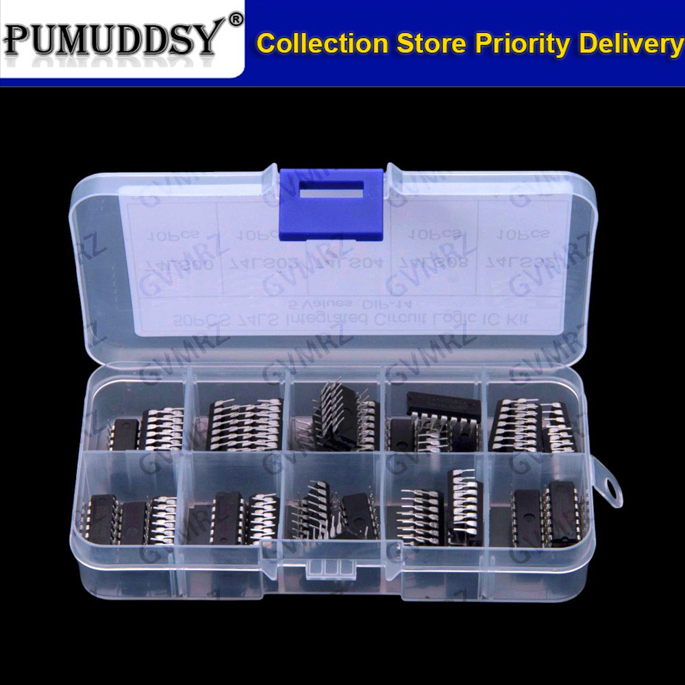 74LS00 74LS02 74LS04 74LS08 74LS32 DIP-14 Bộ kết hợp IC DIP mạch tích hợp có hộp
