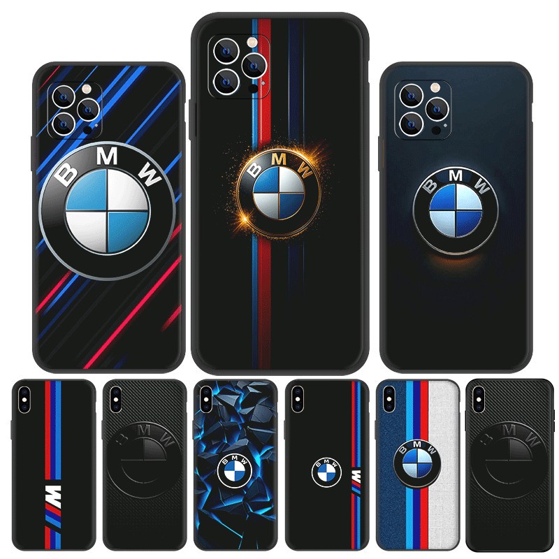 Cho iPhone XS Max 11 12 13 Pro Max Mini TPU Vỏ Điện Thoại Vỏ Mềm Bảo Vệ P9 Xe BMW Thiết Kế