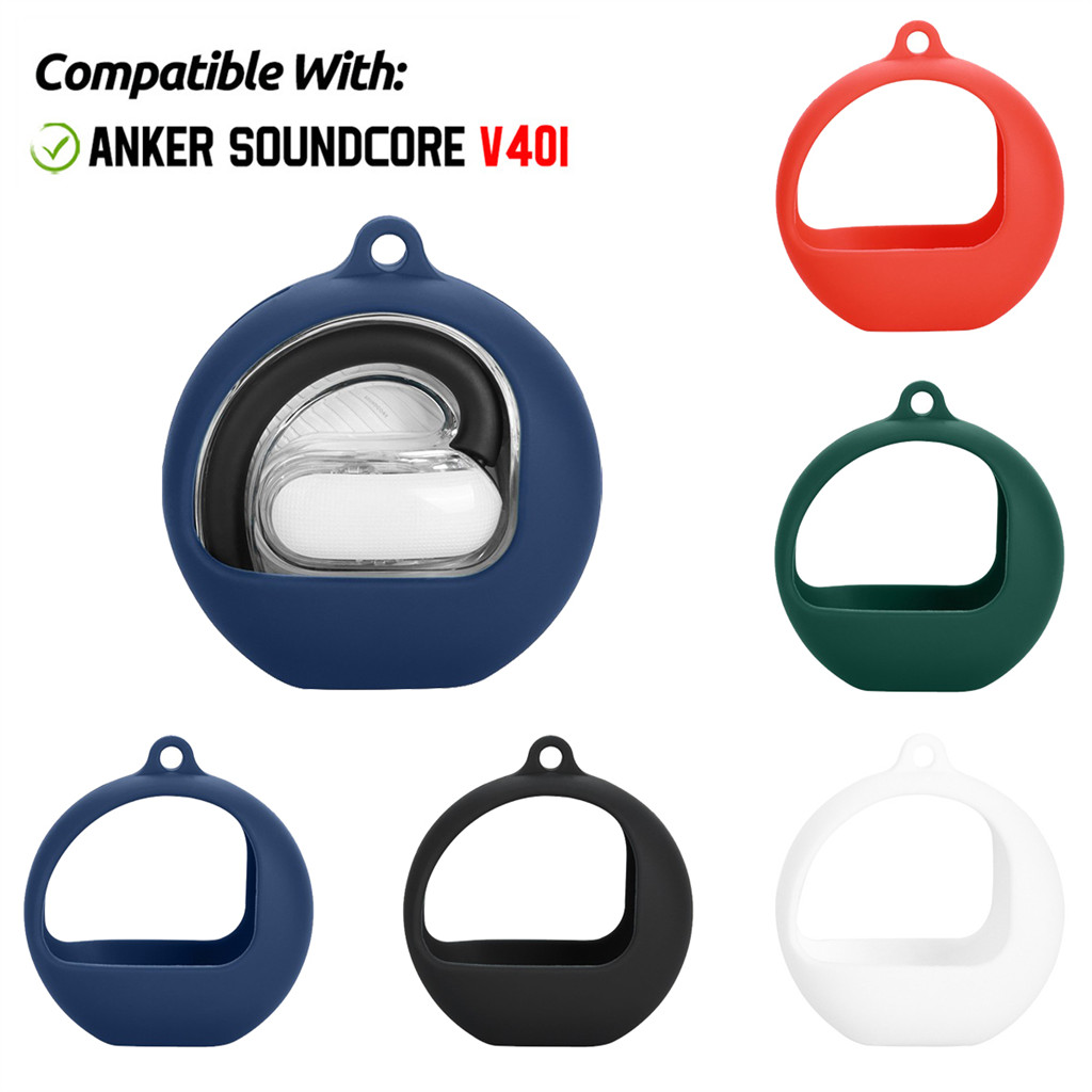 Dành Cho Tai Nghe Anker SoundCore V40i Vỏ Bảo Vệ Silicon Chống Sốc Mềm Có Móc
