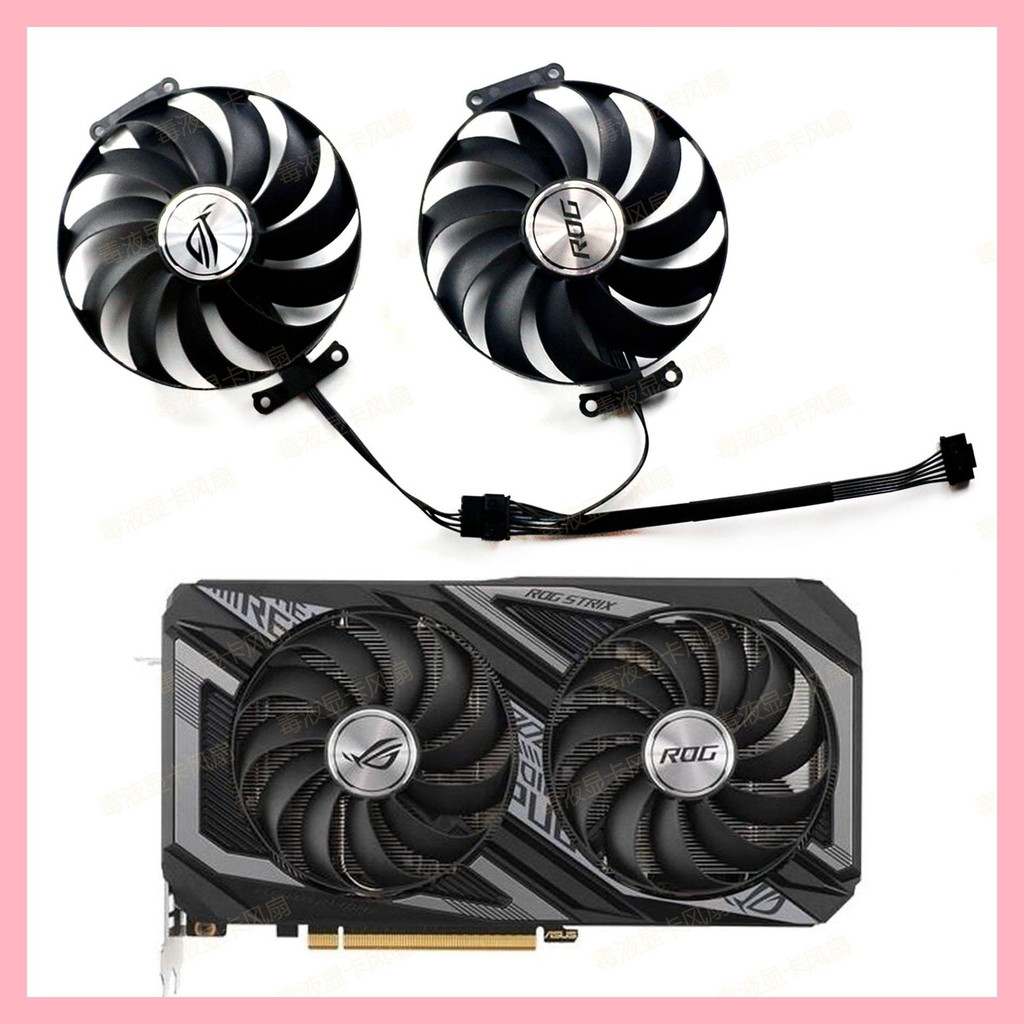 Quạt làm mát Card đồ họa ASUS / Asus RX 6600XT Raptor ROG STRIX OC Điều khiển nhiệt độ bóng kép
