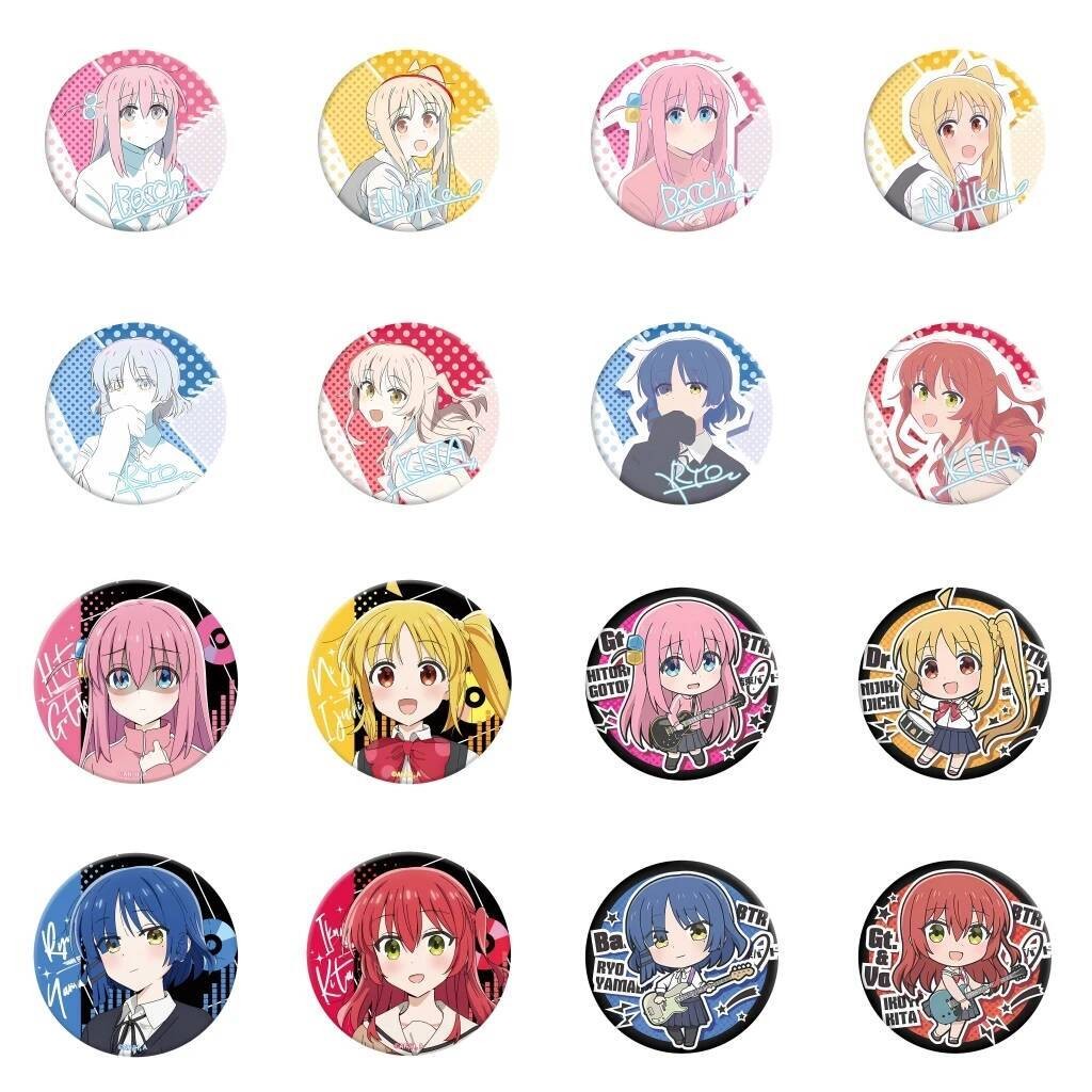 Anime BOCCHI THE ROCK Chibi Ijichi Nijika Gotoh Hitori Cosplay COTUME Huy Hiệu Pin SPTE Tinplate Thổ