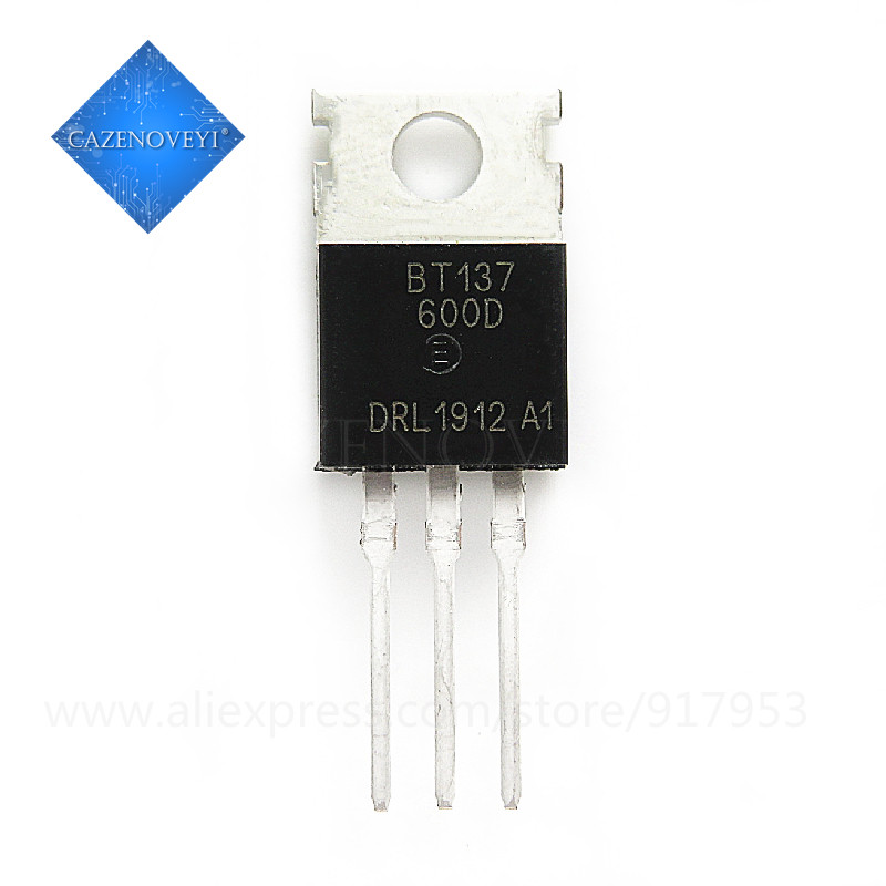 10 Cái BT137-600E BT137-600D BT137-600 BT137 TO-220 600v 8A Còn Hàng