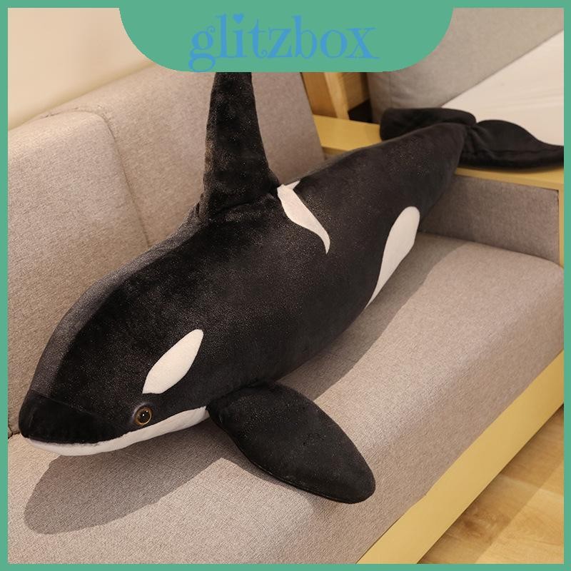 Thực Tế Sát Thủ Cá Voi Sang Trọng Đồ Chơi Mềm Mại Và Cuddly Đại Dương Sinh Vật Nhồi Bông Búp Bê Gối