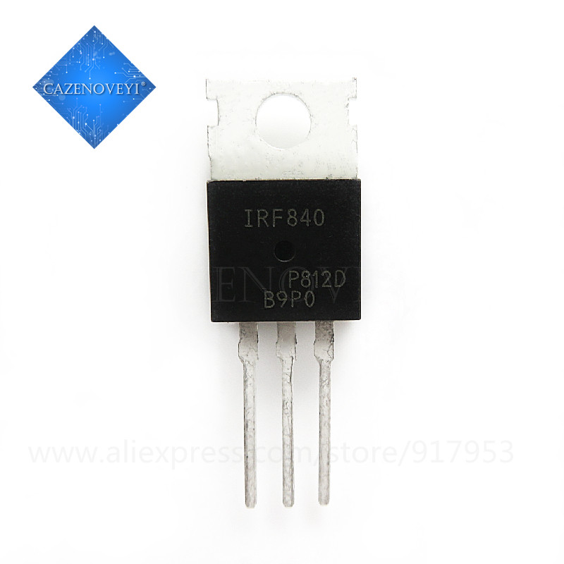 10 Chiếc IRF840PB IRF840 FMOSFET N-Chan 500V 8.0 Amp TO-220 Mới Trong