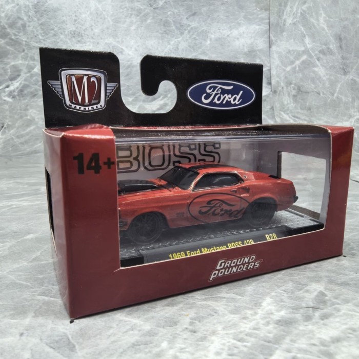 M2 1 / 64 1969 Ford Mustang BOSS 429 Mẫu xe hợp kim Ford Mustang
