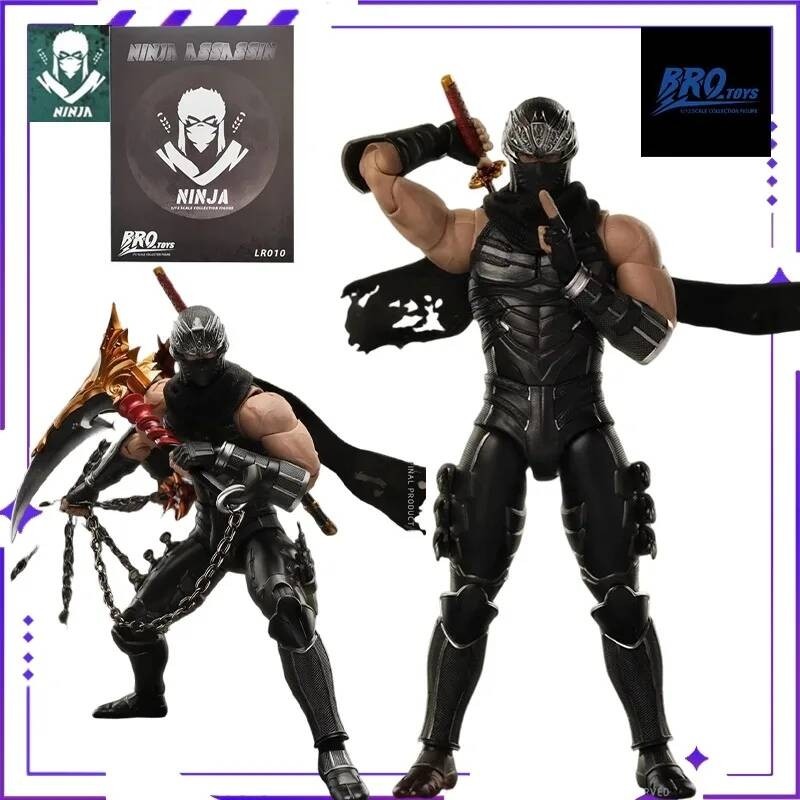 BROTOYS 1/12 LR010 Assassin Hayabusa Ninja Dragon Sword Legend 6-inch Mô hình đồ chơi nhân vật hành 