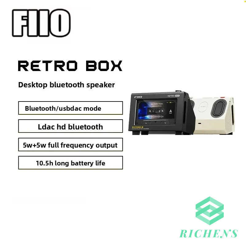Loa Bluetooth dây để bàn FiiO Retro Box M33 M21 JM21,  Hàng chính hãng 100%，BH 12 tháng