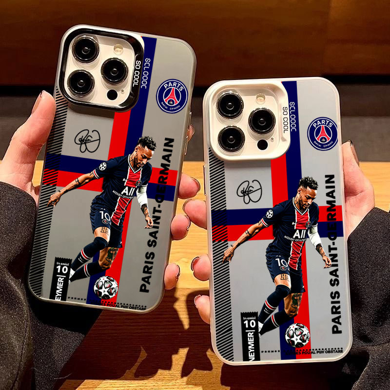 Ốp Lưng Neymar PSG bóng đá cho iPhone 17 16 15 14 13 12 11 Pro Max 7 8 Plus XS IMD Chống Sốc Vỏ