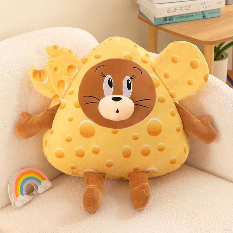 65cm dễ thương phô mai tom cat chuột gối sang trọng búp bê jerry