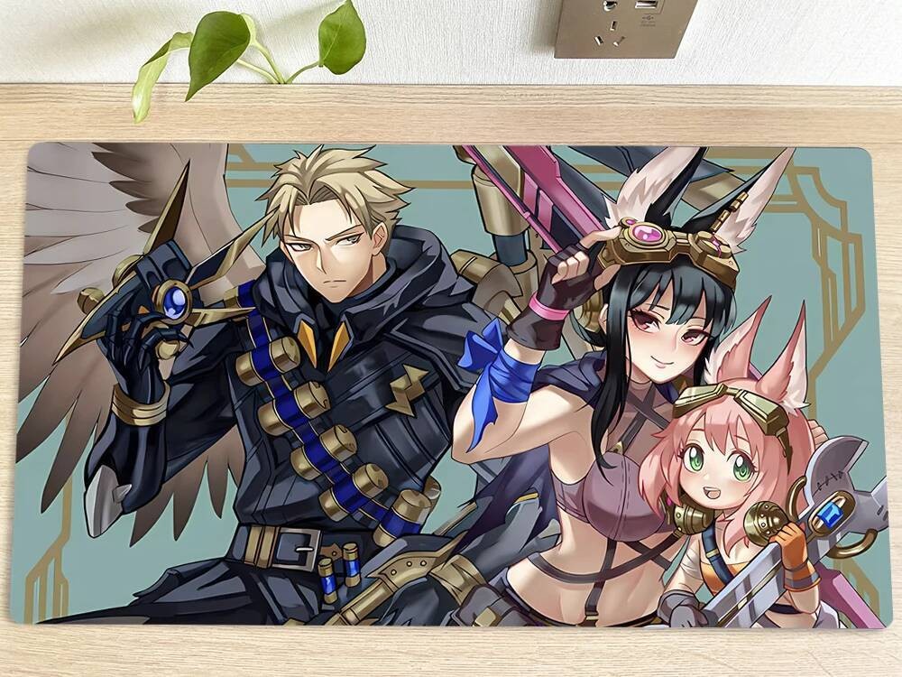 YuGiOh Bàn Playmat Tri-Brigade Shuraig Ominous Omen & Ferrijit TCG CCG Thảm Thẻ Giao Dịch Trò Chơi M