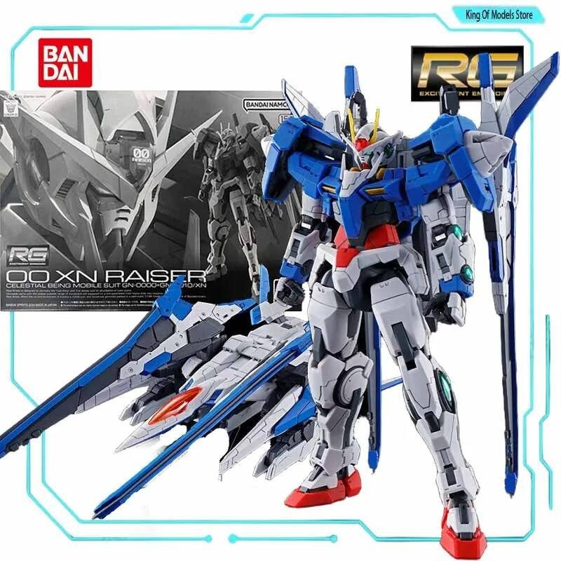 Bộ Bandai RG Gundam 00XN RAISER 1/144, mô hình nhân vật hoạt hình, chơi lắp ráp dành cho bé trai, qu