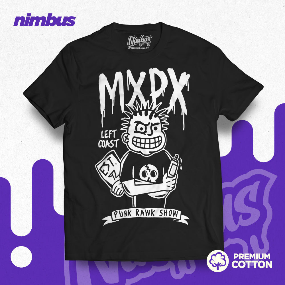 Áo sơ mi nam cotton cao cấp thiết kế ban nhạc rock MXPXpunkrawk show | Quần áo Nimbus